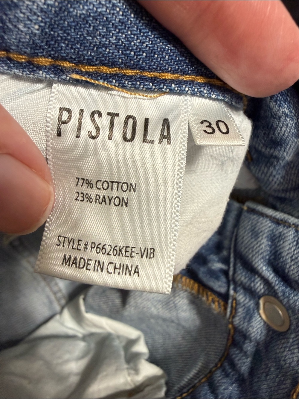 pistola Light Blue Distressed Boyfriend Jeans - Women - Picture 7 of 7